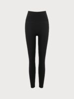 Black Cut Out Leggings 24" - Image 9