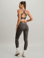 Dark Coffee Cut Out Leggings 24" - Image 7