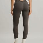 Dark Coffee Cut Out Leggings 24"