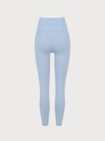 Light Blue Natural Waisted Leggings 25" - Image 13