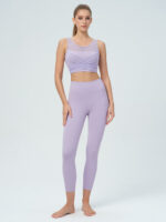 Light Purple Cut Out Leggings 24" - Image 5