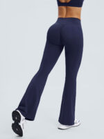 Navy Ruched High-Waisted Yoga 31" Pants - Image 2