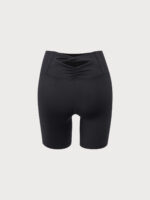 Black Cut Out Shorts 5" - Image 5