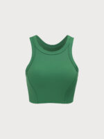 Green Round Neck Tank Top - Light Support - Image 7