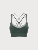 Sage Green X Cross Sports Bra - Light Support - Image 9