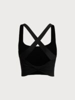 Black Twist X-Cross Sports Bra - Light Support - Image 11