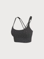 Grey Leopard X Cross Sports Bra-Light Support - Image 5