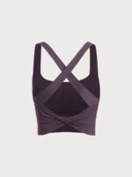Purple Twist X-Cross Sports Bra - Light Support - Image 7