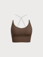 Coffee Halter Sports Bra - Light Support - Image 6