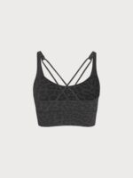 Grey Leopard X Cross Sports Bra-Light Support - Image 4