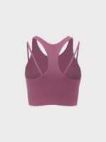 Purple Round Neck Sports Bra - Light Support - Image 7