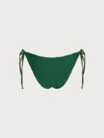 Green Snake Print Reversible Tie Bikini Bottom - Image 12