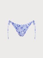 Blue Contrast Print Bikini Bottom - Image 6