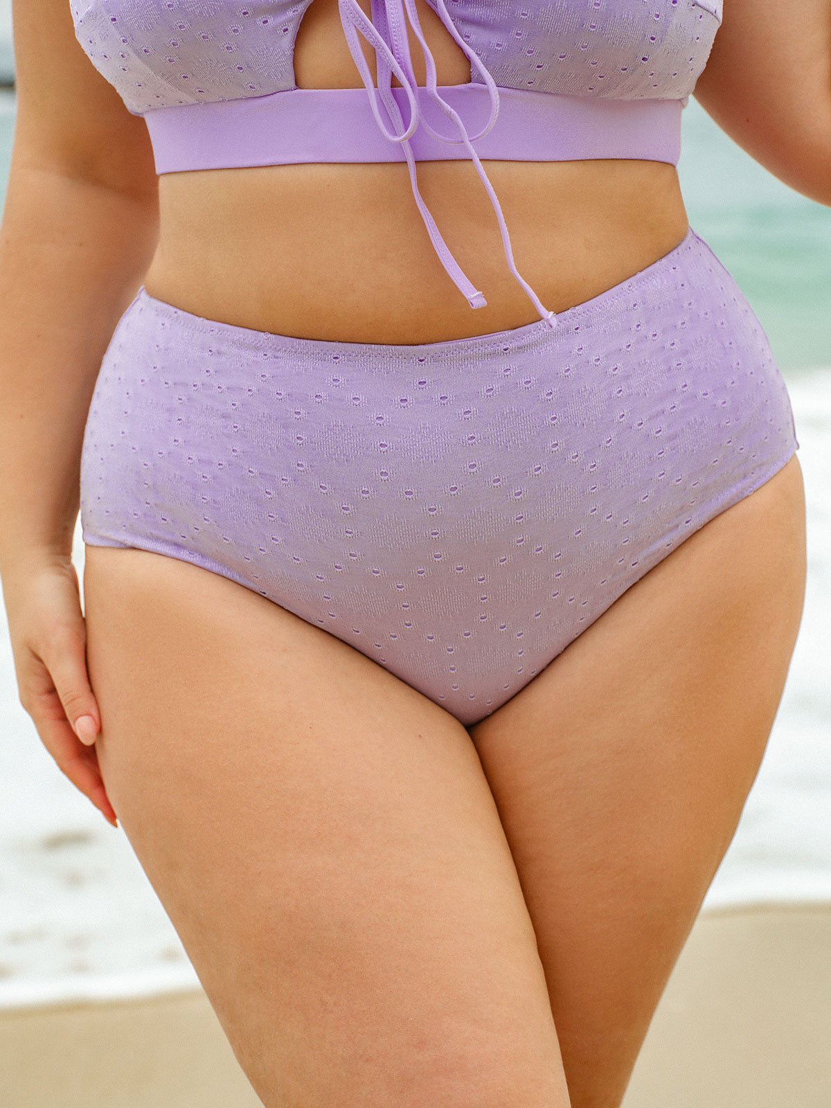 women-knitted-polyester-bikini-bottoms-purple-sustainable-plus_size_bikinis-gfz5zb Purple Floral Textured Plus Size Bikini Bottom - Image 1