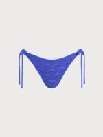 Royal Blue Crochet Tie Bikini Bottom - Image 6