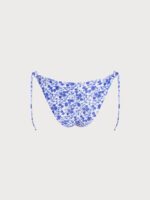 Blue Contrast Print Bikini Bottom - Image 7