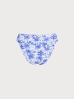 Blue Print Textured Natural Waisted Bikini Bottom - Image 7