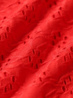 Red Textured Plus Size Bikini Bottom - Image 9