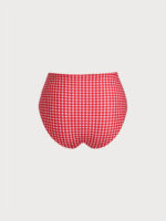 Red Gingham Plus Size Tankini Bottom - Image 8