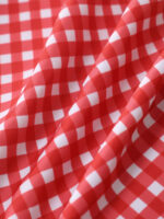 Red Gingham Plus Size Tankini Bottom - Image 9