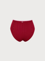 Red Contrast Plus Size Bikini Bottom - Image 4