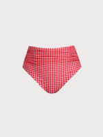 Red Gingham Plus Size Tankini Bottom - Image 7