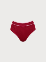 Red Contrast Plus Size Bikini Bottom - Image 5