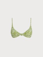 Light Green Textured X-Cross Bikini Top - Image 7