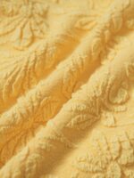 Yellow Textured Floral O-Ring Bikini Top - Image 10