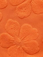 Orange Floral Jacquard Knot Bikini Top - Image 7