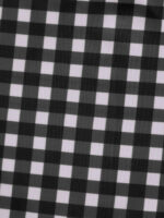 Black Gingham Plus Size Tankini Top - Image 8