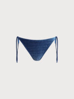 Blue Gradient Textured Bikini Bottom - Image 7