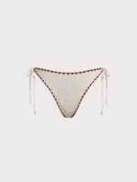Off White Stitch Tie Bikini Bottom - Image 5