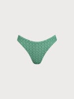 Green Geometric Full Coverage Bikini Bottom - Image 5
