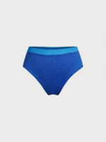 Blue High-Waist Plus Size Bikini Bottom - Image 6