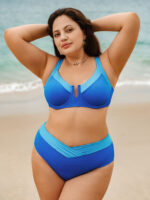 Blue Twist Plus Size Bikini Bottom - Image 3