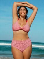 Red Gingham Plus Size Bikini Bottom - Image 3