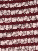 Wine Red Stripe Plus Size Bikini Bottom - Image 7