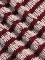 Wine Red Stripe Plus Size Bikini Bottom - Image 8