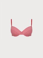 Red Gingham Underwire Plus Size Bikini Top - Image 7