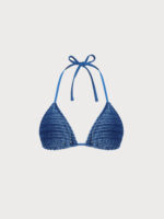 Blue Gradient Textured Bikini Top - Image 6