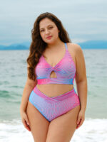 Multi X Cross Plus Size Bikini Top - Image 3