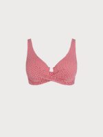 Red Gingham Plus Size Bikini Top - Image 6