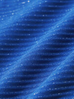 Blue V-Neck Ring Plus Size One-Piece Swimsuit - Image 8