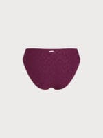 Burgundy Textured Tankini Bottom - Image 6