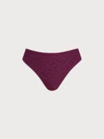 Burgundy Textured Tankini Bottom - Image 5