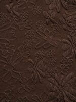 Dark Coffee Lace Ruched V-Neck Plus Size Tankini Top - Image 9
