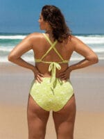 Light Green Jacquard Plus Size Bikini Bottom - Image 2