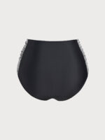 Black & White Contrast Side Plus Size Bikini Bottom - Image 6