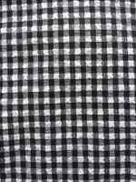 Black Gingham Bow Plus Size Bikini Top - Image 8